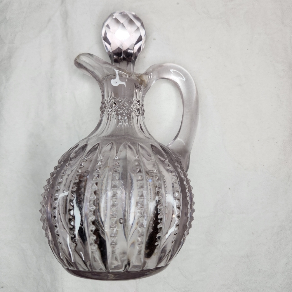 Antique Crystal Oil Vinegar Cruet